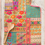 Cotton Dish Towel | Natural Life | Folk Flower