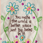 Linen Embroidered Hand Towel | NATURAL LIFE