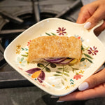 Oven To Table Plate | Natural Life | Folk Flower