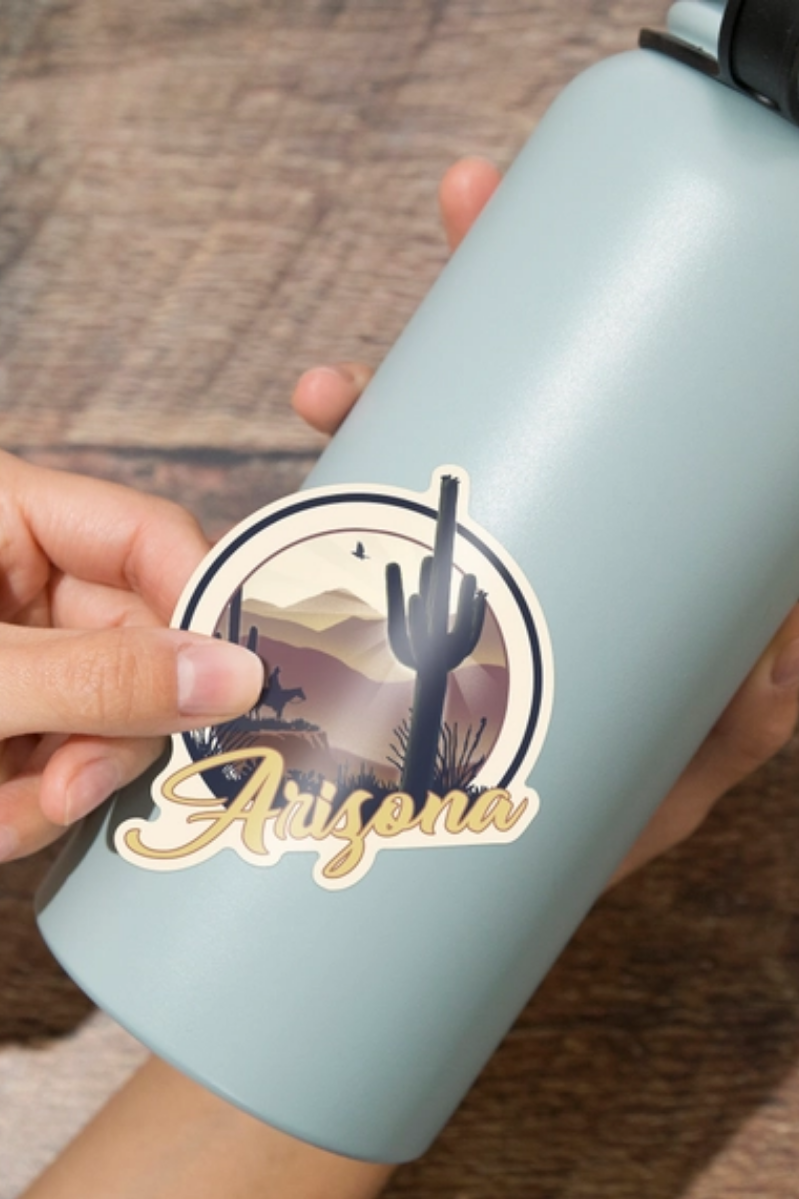 AZ Lithograph Badge Sticker | 3.5" x 3.5"
