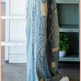 Washed Love Letter Patched Denim