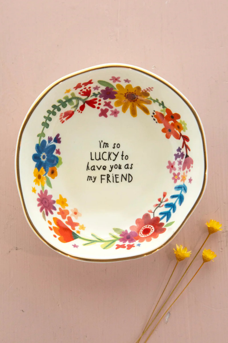 Perfect Little Trinket Bowl, Lucky Friend | Natural Life