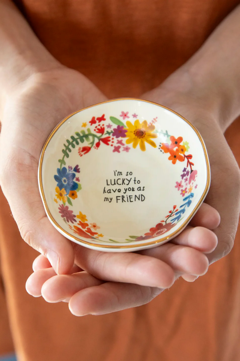 Perfect Little Trinket Bowl, Lucky Friend | Natural Life