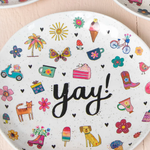 Melamine Party Plates, Set of 4 | Natural Life