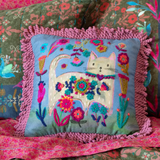 Tufted Boho Pillow, Cat | Natural Life