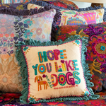 Tufted Boho Pillow, Dog | Natural Life