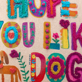 Tufted Boho Pillow, Dog | Natural Life