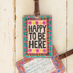 Travel Happy Luggage Tag | Natural Life