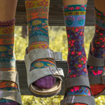 Plum Floral Boxed Boho Socks, Set of 3 | Natural Life