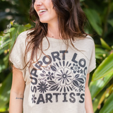 Support Local Artists Boxy Tee | Natural Life