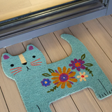 Bungalow Doormat Shaped Bay Cat | Natural Life