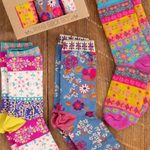 Boho Sock Set | Natural Life | Cream Borders