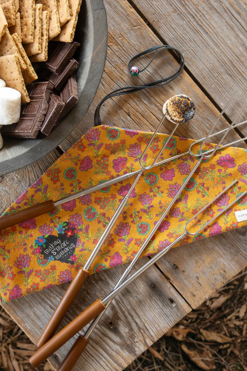 Campfire Extendable Roasting Sticks, Set of 4 | Natural Life