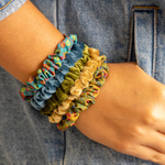 Print & Velvet Scrunchies, Set of 5 | Natural Life