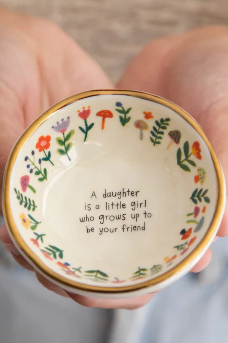 Daughter Is A Friend Giving Trinket Bowl | Natural Life