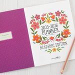 2025-26 Academic Planner | Natural Life | Teal Heart