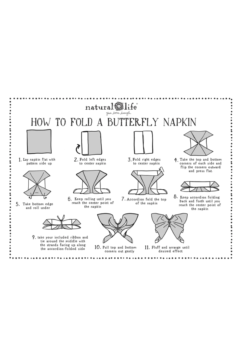 Bohemian Bungalow Napkins, Set of 4 | Natural Life