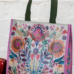 Cream Folk Flower Insulated Lunch Bag | Natural Life