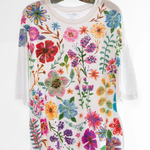 Rainbow Garden Cotton Easy Tee