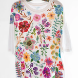 Rainbow Garden Cotton Easy Tee