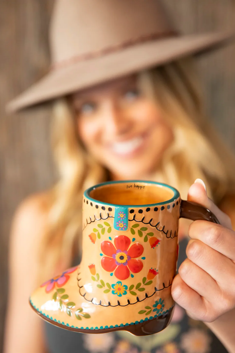 Folk Art Coffee Mug | Boot