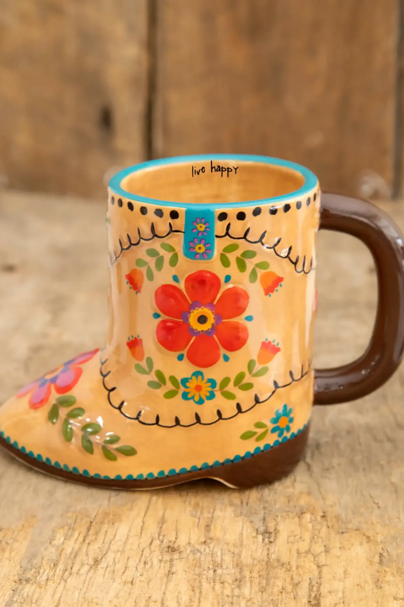 Folk Art Coffee Mug | Boot
