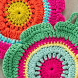 Daisy Crochet Dishcloths, Set of 2 | Natural Life