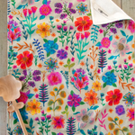 Cotton Dish Towel | Natural Life | Rainbow Cream Floral