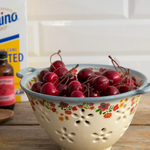 Ceramic Berry Colander | Natural Life | Cream Floral