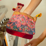Chicken Bake Happy Oven Mitts | Natural Life