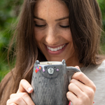 Folk Art Coffee Mug | Natural Life | Grey Mama Bear