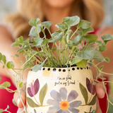 Give Happy Planter | Natural Life | I'm So Glad You're My Friend
