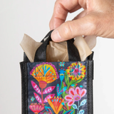Mini Happy Bag | Natural Life | Navy Folk Flower