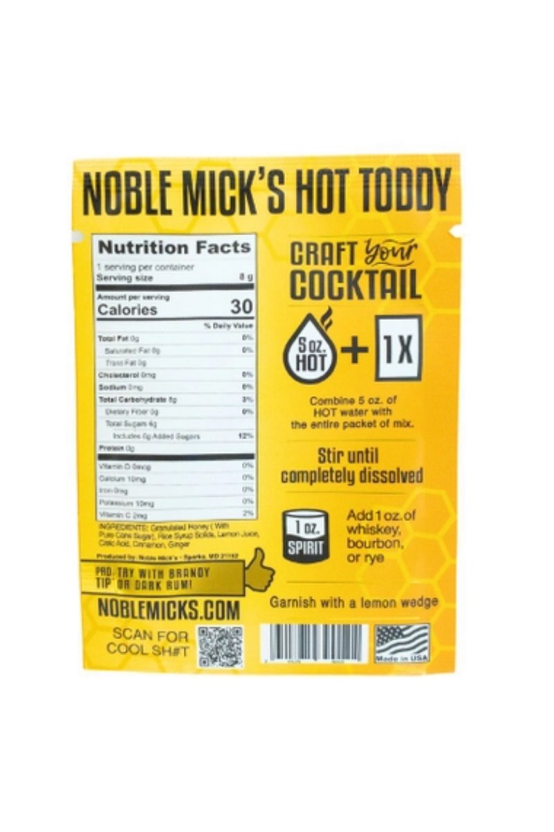 Hot Toddy | Single Serve Craft Mixer | Noble Mick's