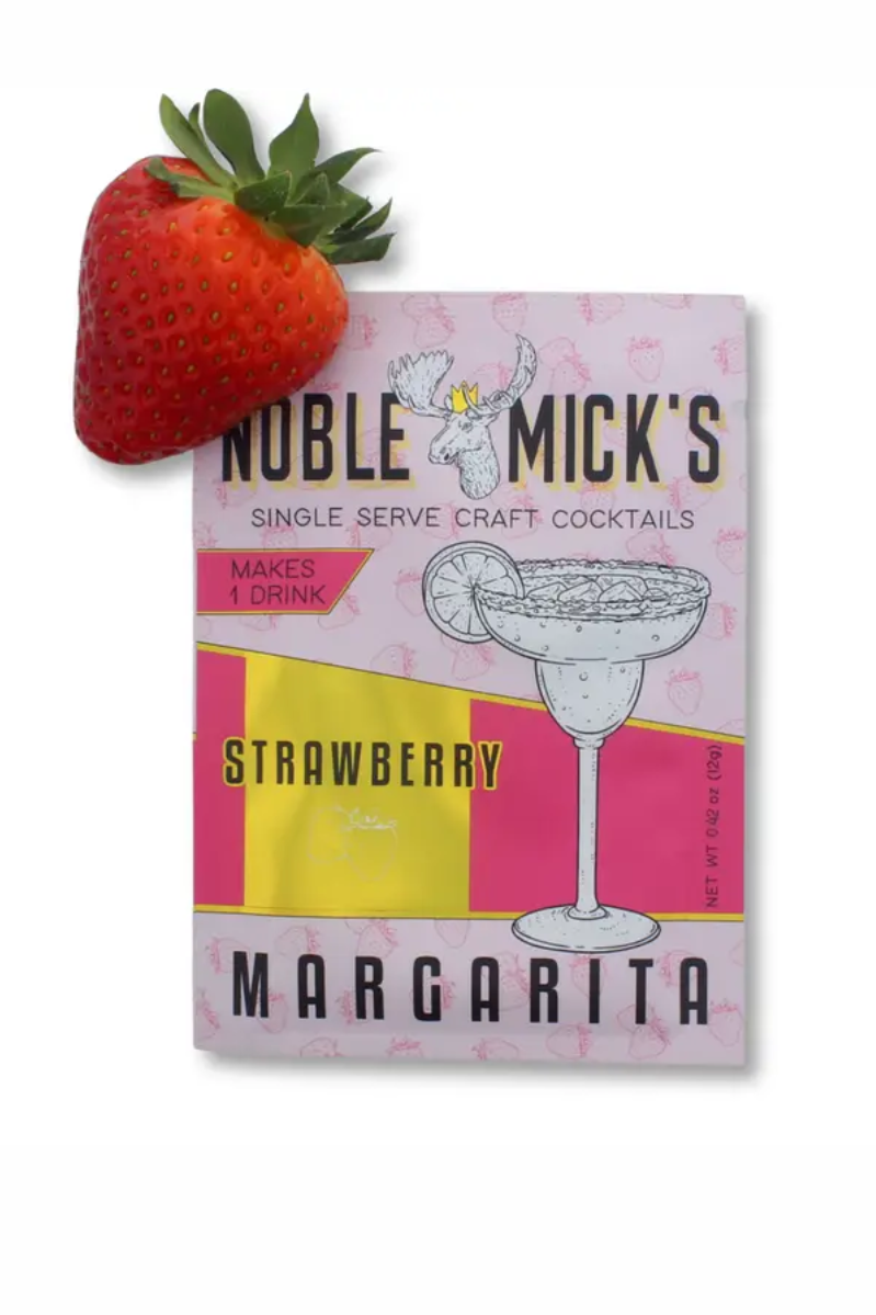 Strawberry Margarita | Single Serve Craft Mixer | Noble Mick's