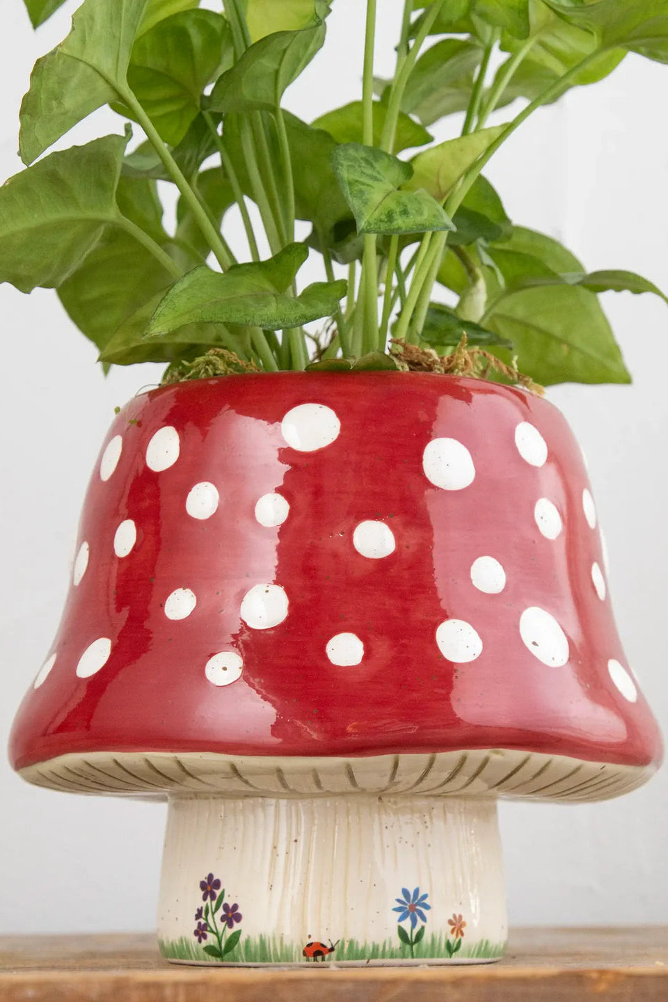 So Cute Ceramic Planter | Natural Life | Mushroom