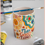 Make Good Things Ceramic Painter's Cup | Natural Life