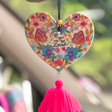 You Are So Loved Air Freshener | Natural Life | Spread the love with our You Are So Loved Air Freshener! Infused with Rose Musk-scented essential oil, this double-sided freshener not only adds a boho vibe with a yarn tassel and wooden bead, but it also brings a lovely scent to your car or personal space. Elastic string makes it easy to hang anywhere.
Scent: Rose Musk-scented essential oil
Pressed paper with essential oils and natural and artificial preservatives, exclusive of trim. Phthalate free