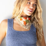 Printed Bandana | Natural Life | Cream Floral
