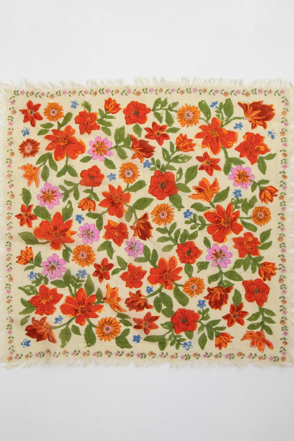 Printed Bandana | Natural Life | Cream Floral