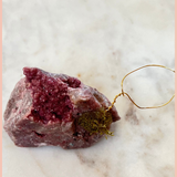 Pink Calcite + Air Plant Holder | Medium