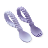 Sweetie Spoons™ - Silicone Baby Fork + Spoon Set | Itzy Ritzy