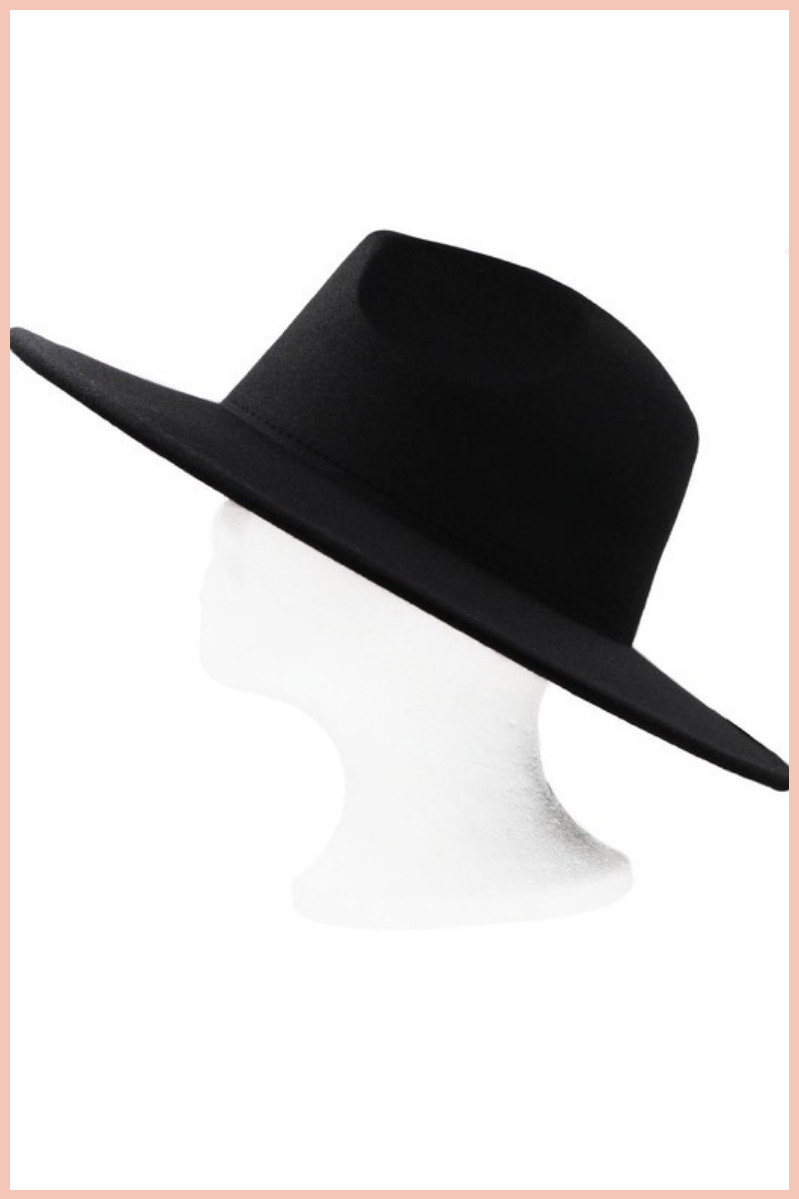 Wool Wide Brim Fedora Hat