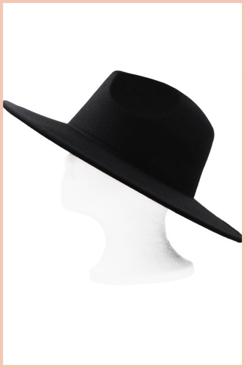 Wool Wide Brim Fedora Hat