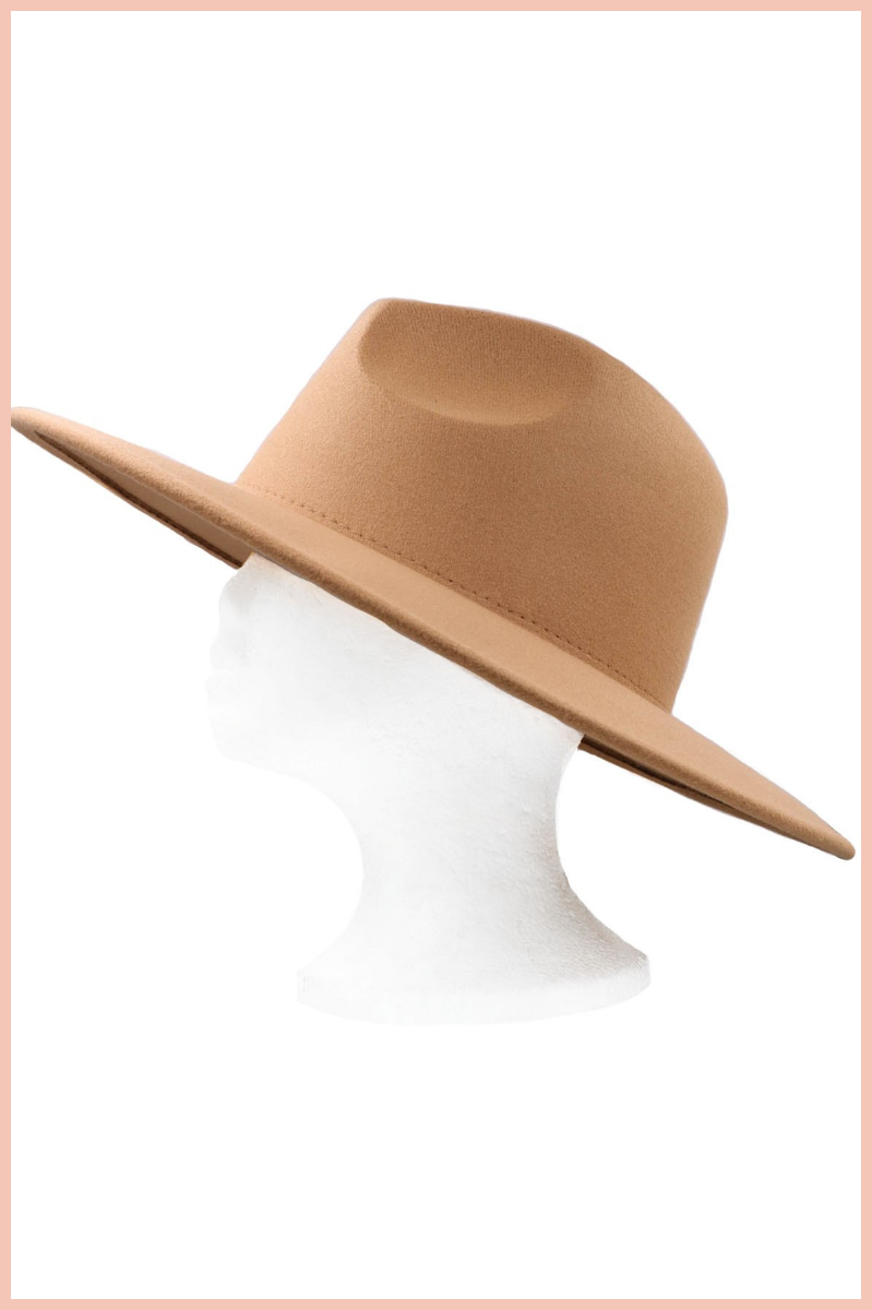 Wool Wide Brim Fedora Hat