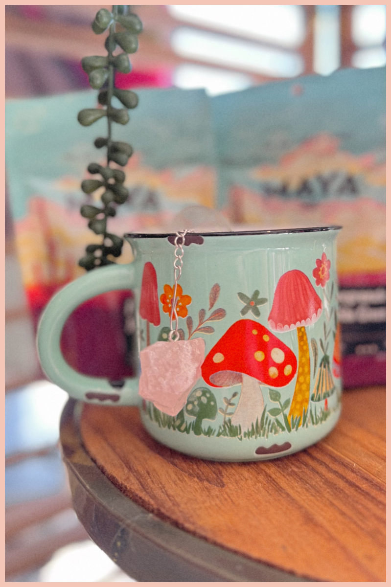 Crystal Tea Strainer | Rose Quartz
