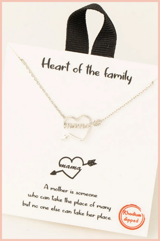 HEART OF THE FAMILY NECKLACE | SILVER