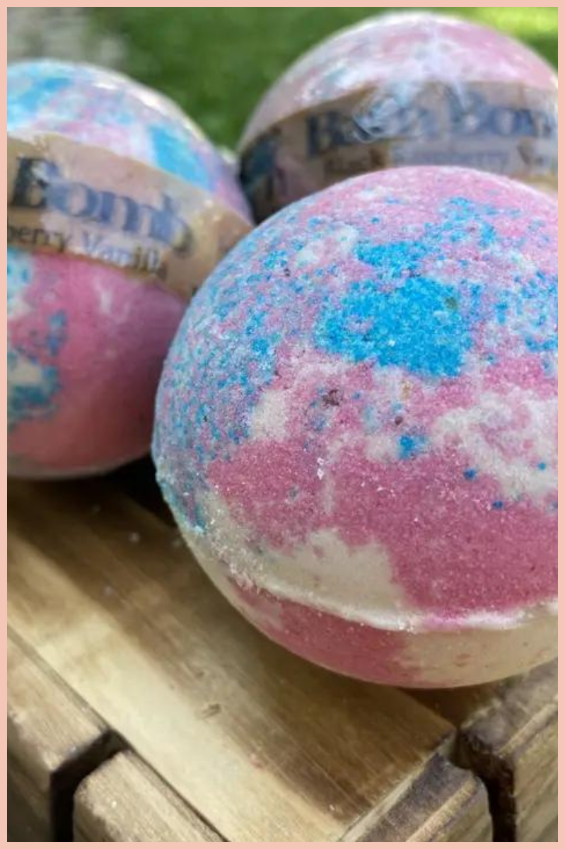 Black Raspberry Vanilla Goat Milk Bath Bomb