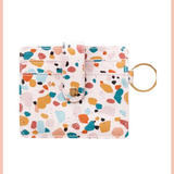 Keyring Wallet | Pink Terrazzo