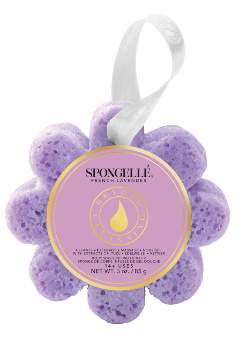 Wild Flower Infused Buffer | Spongellé | French Lavender Top: Hesperides | Middle: Tea Rose, Amber | Base: Lavender Tea, Spicy, Woody